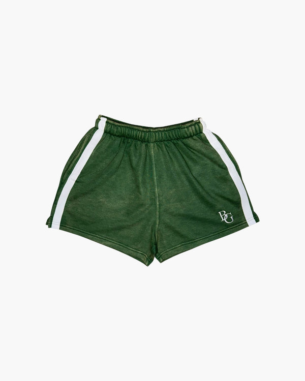 BG Striped Shorts - Acid Wash Green
