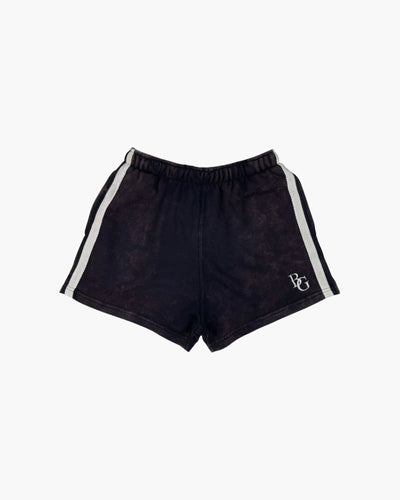 BG Striped Shorts - Acid Wash Navy
