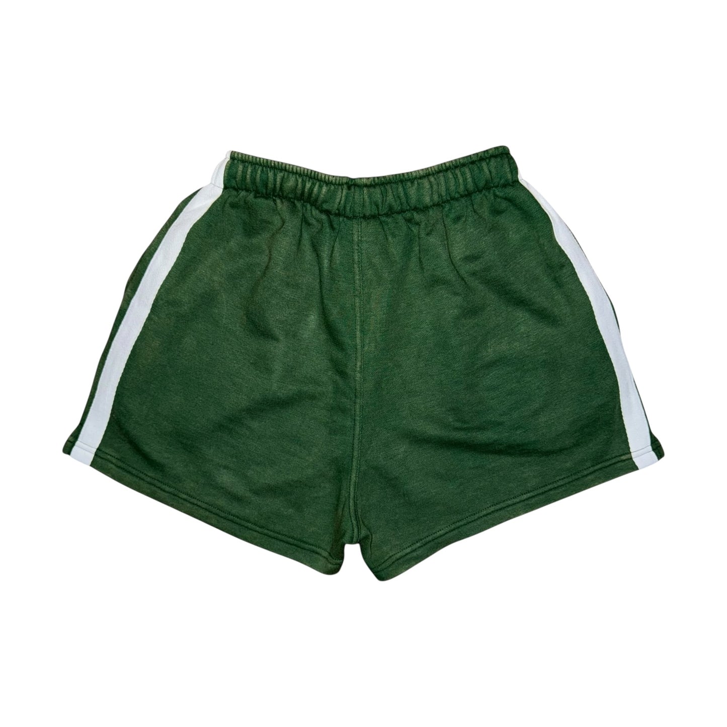 BG STRIPED SHORTS - ACID WASH GREEN