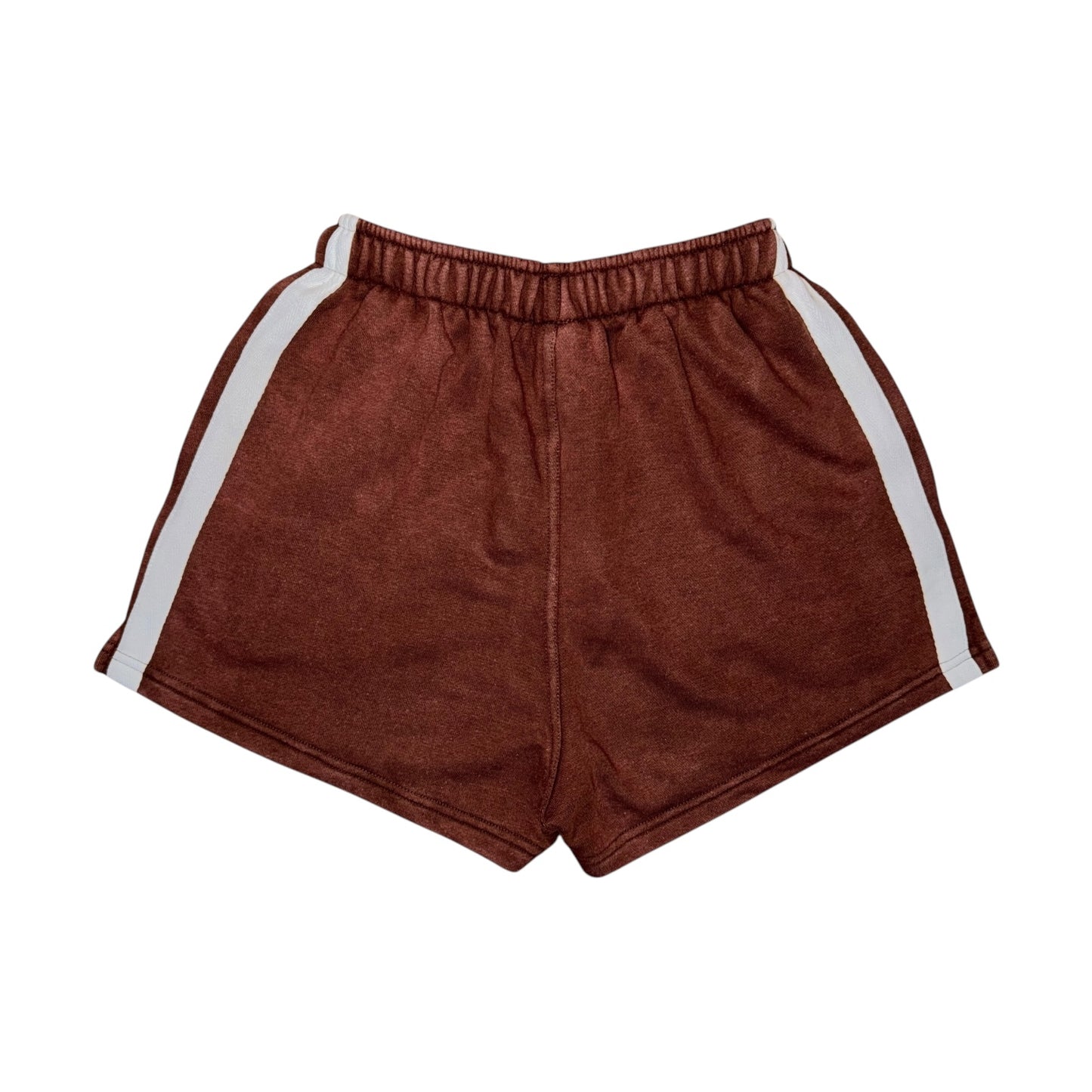BG STRIPED SHORTS - ACID WASH BROWN