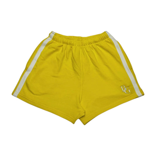 BG Striped Shorts - Yellow
