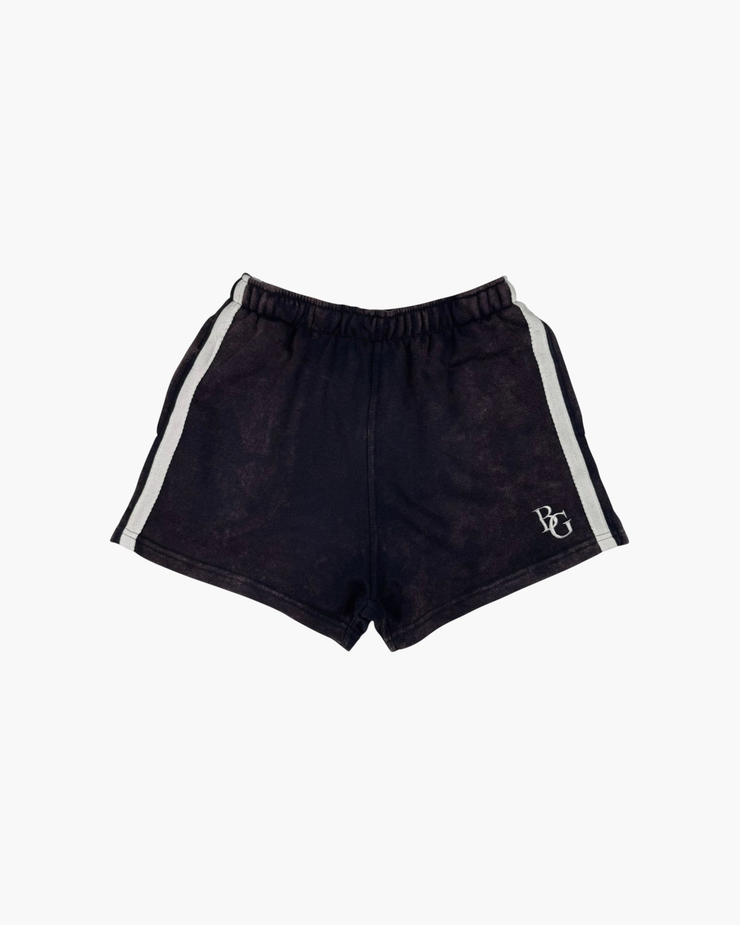 BG Striped Shorts - Acid Wash Navy