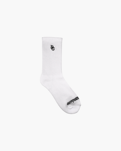BG Crew Socks – White