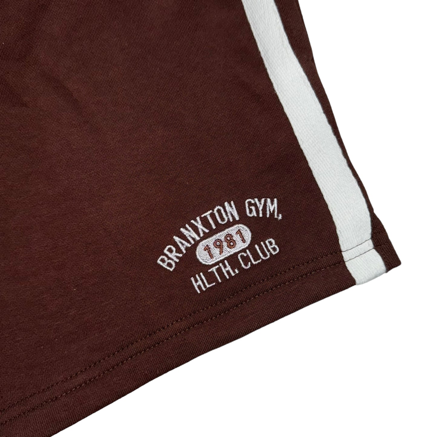 Health Club Shorts - Brown & White