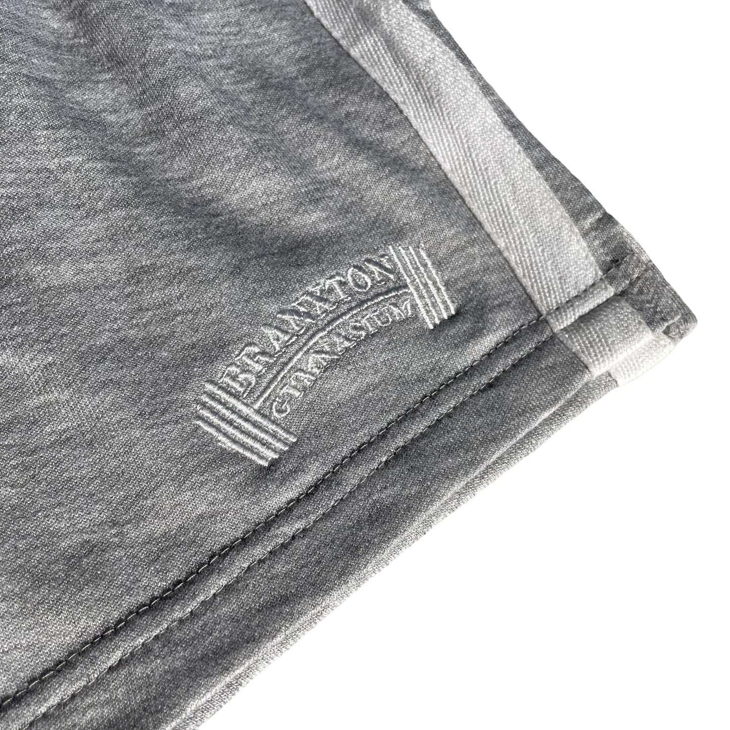 Barbell Short Shorts - Grey & White