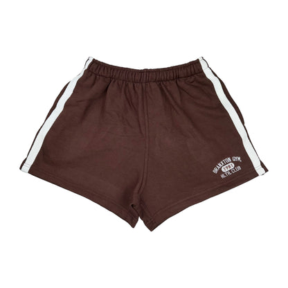 Health Club Shorts - Brown & White