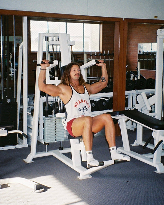 Barbell Row Stringer - White