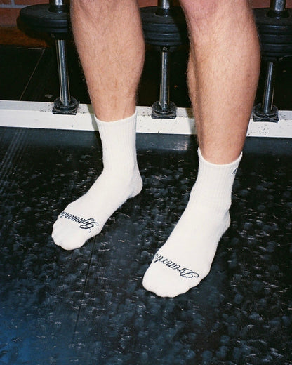 BG Crew Socks – White